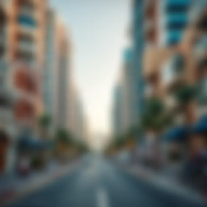 Vibrant neighborhood showcasing Dubai Marina lifestyle