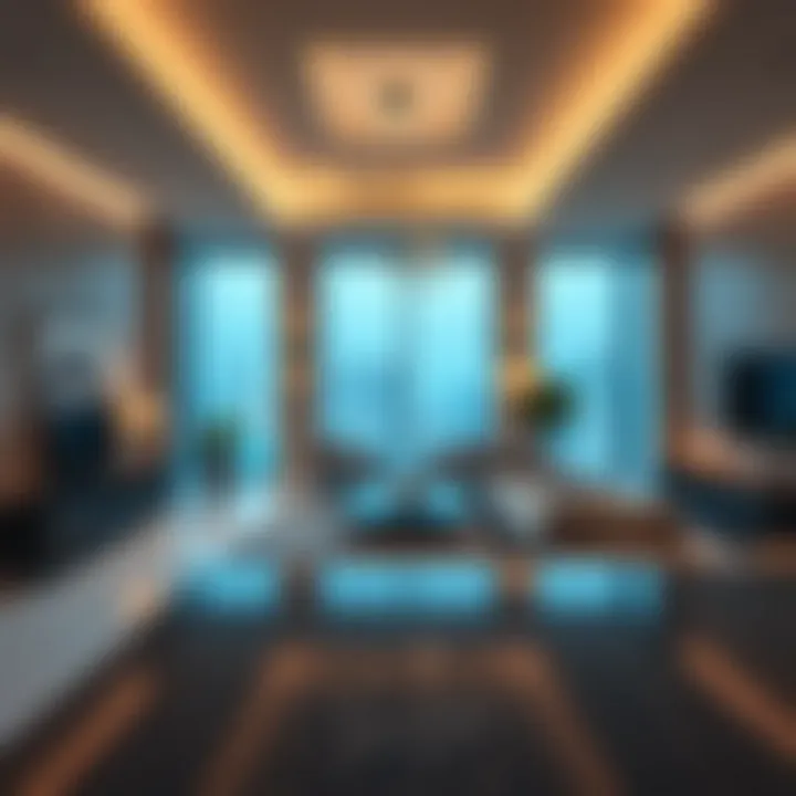 Interior design showcasing luxury apartments in Blue Bay Tower