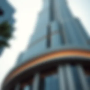 Architectural Features of Burj Crown Architectural details of Burj Crown showcasing modern design