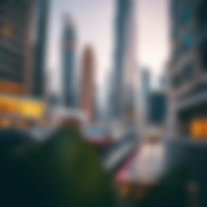 Urban Landscape of Downtown Dubai The urban landscape surrounding Burj Crown in Downtown Dubai