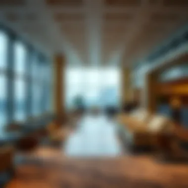 Serene Atmosphere in the Lounge Serene atmosphere of the Dubai Airport business lounge