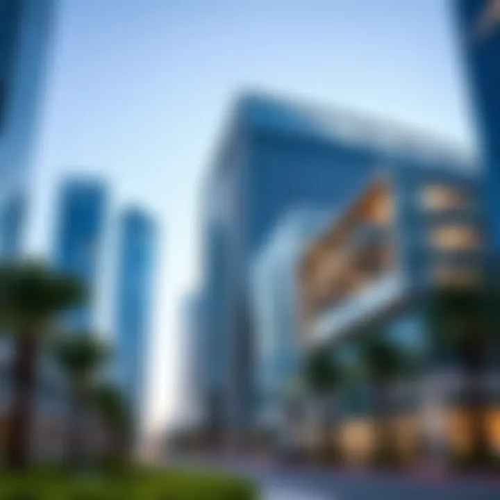 Modern architectural design of Emaar buildings