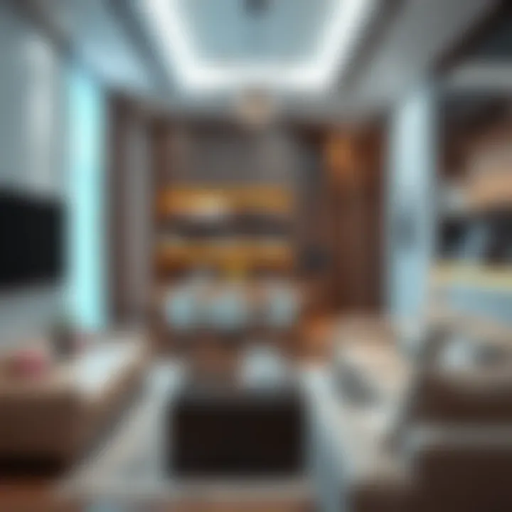 Stylish Comfort: Modern Amenities Modern amenities in a family rental space close to Al Khail Mall