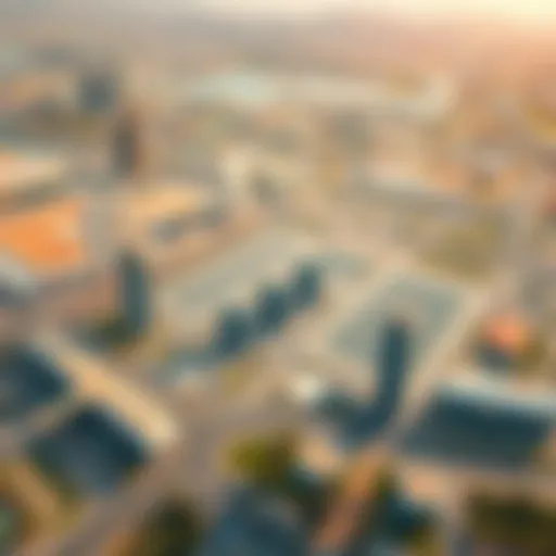 Aerial view showcasing the vibrant landscape of Dubai's free zones