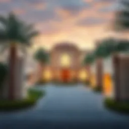 Luxurious gated community in Dubai showcasing stunning architecture
