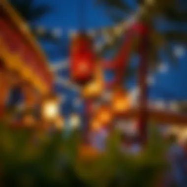 Cultural Elements of Iftar Celebrations Cultural decorations enhancing the festive atmosphere during Iftar