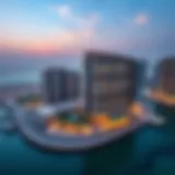 Aerial View of Jumeirah Beach Residence Aerial view of Jumeirah Beach Residence showcasing the architectural beauty and waterfront