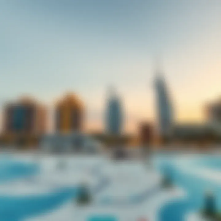 Accessibility Map of Jumeirah Beach Residence Map highlighting JBR’s accessibility and proximity to key Dubai landmarks