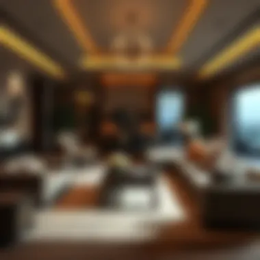 Luxurious interior design highlighting spacious living areas in La Rosa