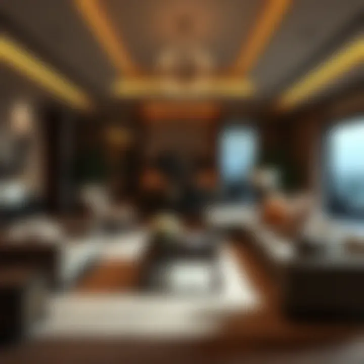 Luxurious interior design highlighting spacious living areas in La Rosa