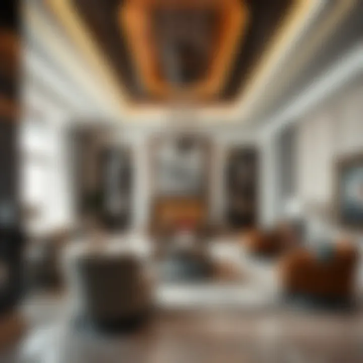 Elegant interior showcasing high-end furnishings and design