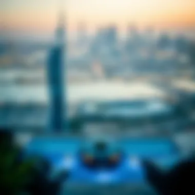 Breathtaking Views of the Dubai Skyline Panoramic view of Dubai skyline from the property