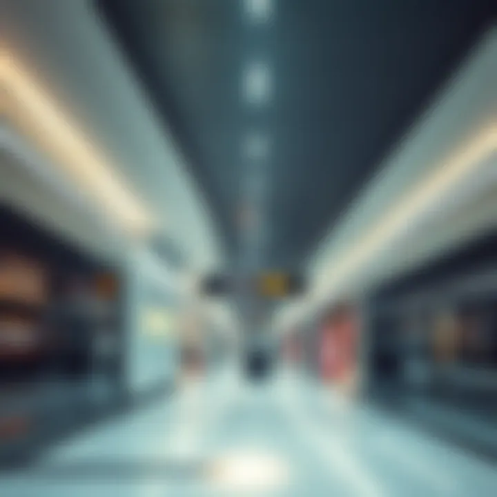 Interior view of Mall of Emirates Metro showcasing modern design