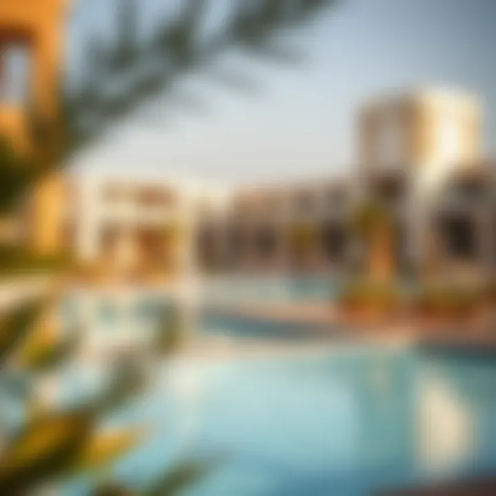 Community amenities including pools and recreational areas at Marina Residence