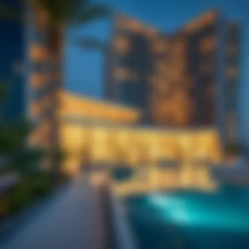 Stunning view of Marina Suites showcasing modern architecture