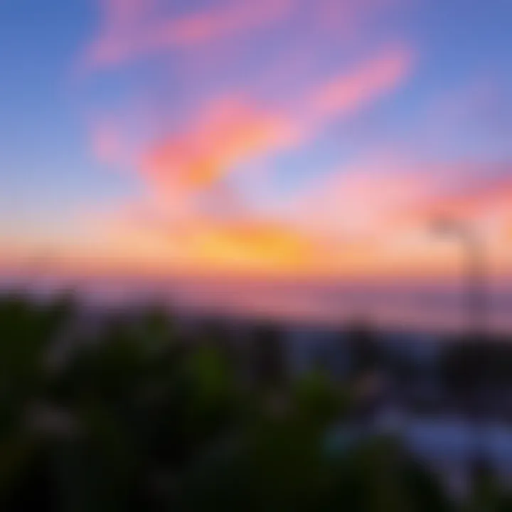Spectacular sunset over مرسى عجمان الجرف