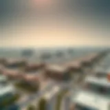Aerial view of Mussafah Shabiya 9 showcasing urban development