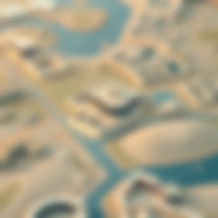 Map illustrating the geographical significance of Mussafah Shabiya 9