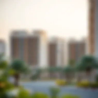 Modern residential buildings in Mussafah Shabiya 9 reflecting real estate trends