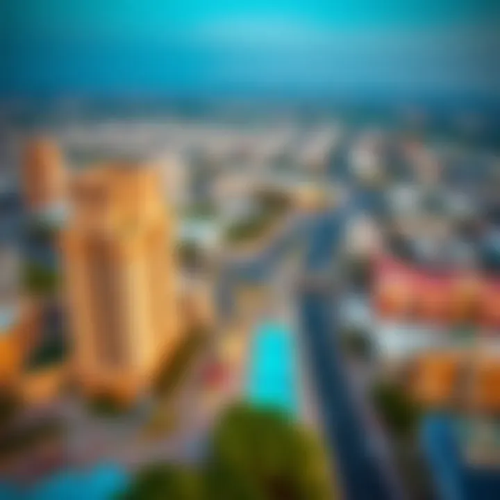 Aerial view of Nahda 2 showcasing vibrant urban landscape