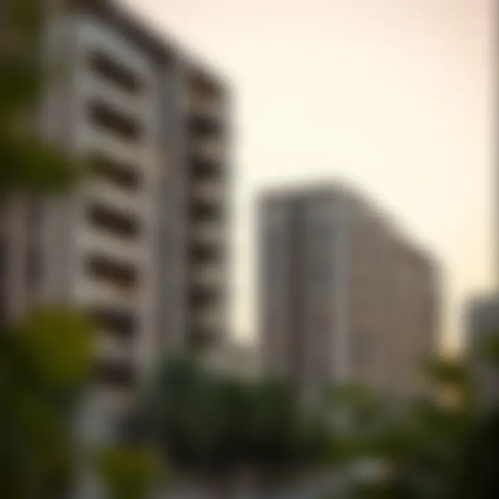 Modern residential buildings symbolizing Nahda 2's real estate development