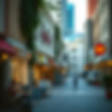 Shopping district in Nahda 2 featuring local businesses and cafes