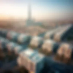 Aerial view of Nakheel properties showcasing Dubai skyline