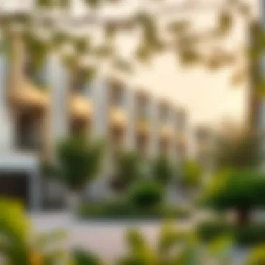 Modern residential development by Nakheel with lush greenery