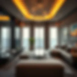 Stunning view of a modern one-bedroom apartment in Dubai