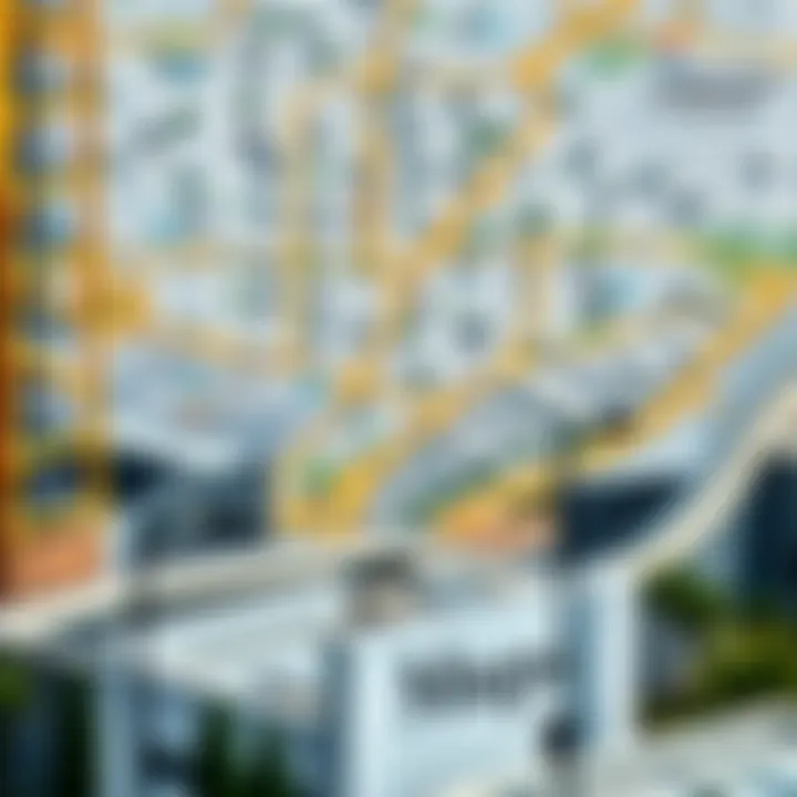 Prime Neighborhoods for Rentals Map highlighting prime neighborhoods for one-bedroom rentals in Dubai