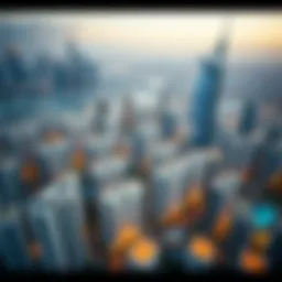 Aerial view of Dubai's skyline showcasing luxury residential developments