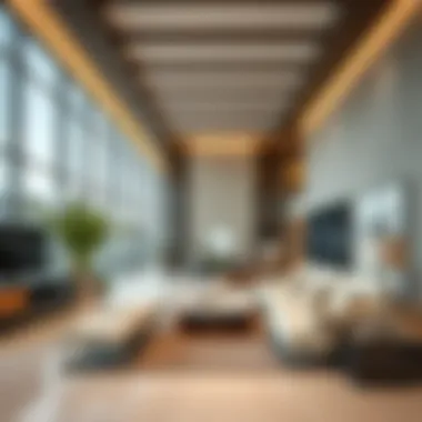 Contemporary architectural design in a Dubai renovation