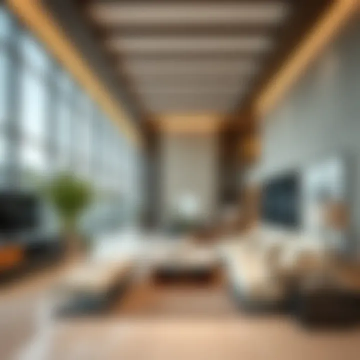 Contemporary architectural design in a Dubai renovation