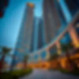 Stunning Architectural Features of Rashidiya Towers Architectural view of Rashidiya Towers showcasing modern design