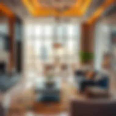 Luxurious Interior Spaces in Rashidiya Towers Interior design of a luxury apartment in Rashidiya Towers