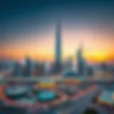 Stunning skyline of Dubai showcasing modern real estate