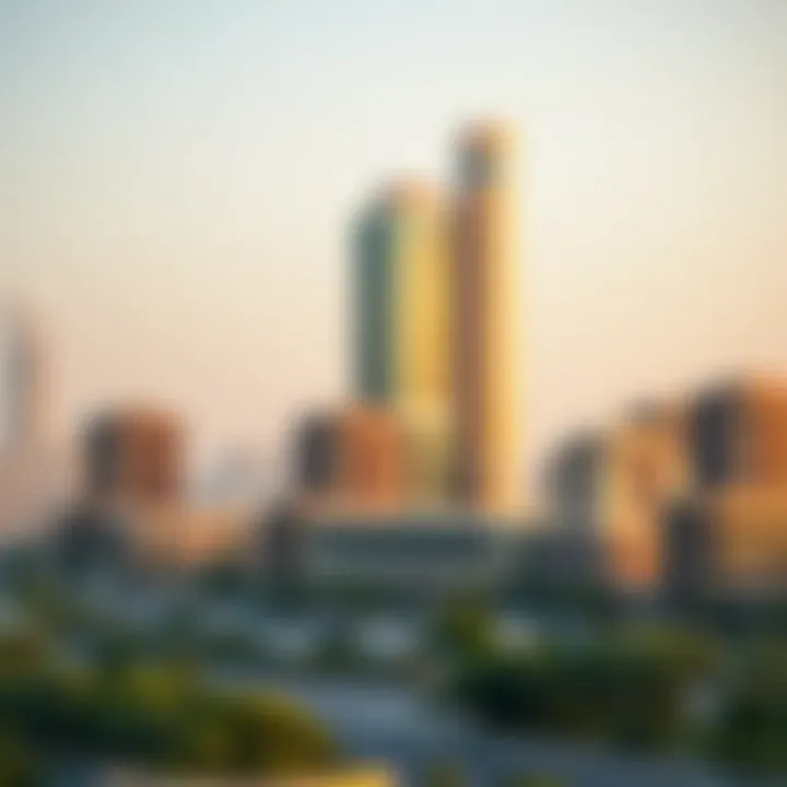 Strategic Overview of Dubai's Real Estate A strategic overview of Dubai's real estate landscape highlighting Regus locations