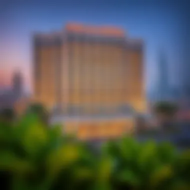 Exterior View of Roda Al Murooj Hotel Beautiful view of Roda Al Murooj Hotel's exterior with Dubai skyline