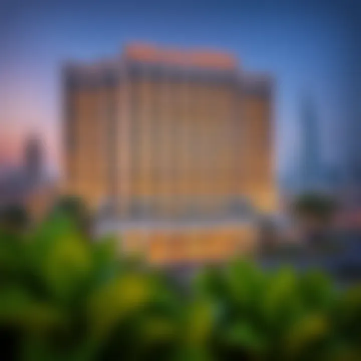 Exterior View of Roda Al Murooj Hotel Beautiful view of Roda Al Murooj Hotel's exterior with Dubai skyline