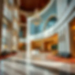 Luxurious lobby of Roda Al Murooj Hotel showcasing its elegant design