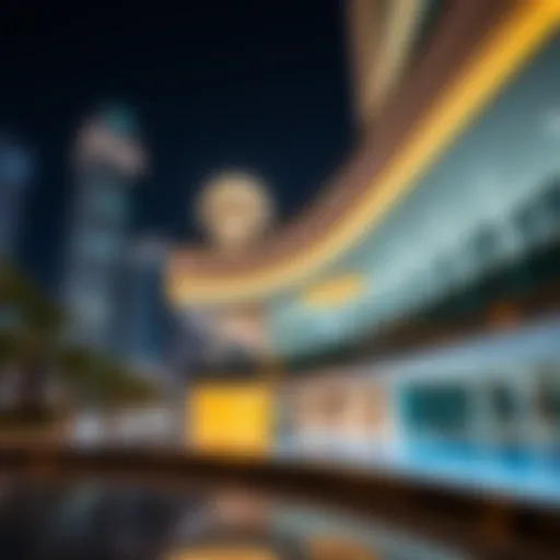 Stunning architectural view of the Address in Downtown Dubai