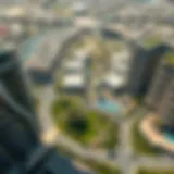 Aerial View of Al Nahyan Area Aerial view of Al Nahyan area showcasing modern architecture and green spaces