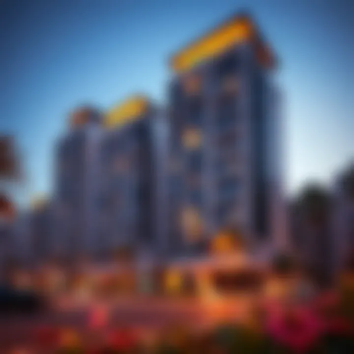 Modern Residential Buildings in Al Nahyan Modern residential buildings in Al Nahyan area highlighting contemporary living