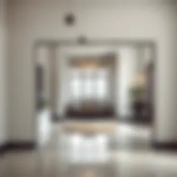 Interior view of a partitioned rental space in Al Rigga