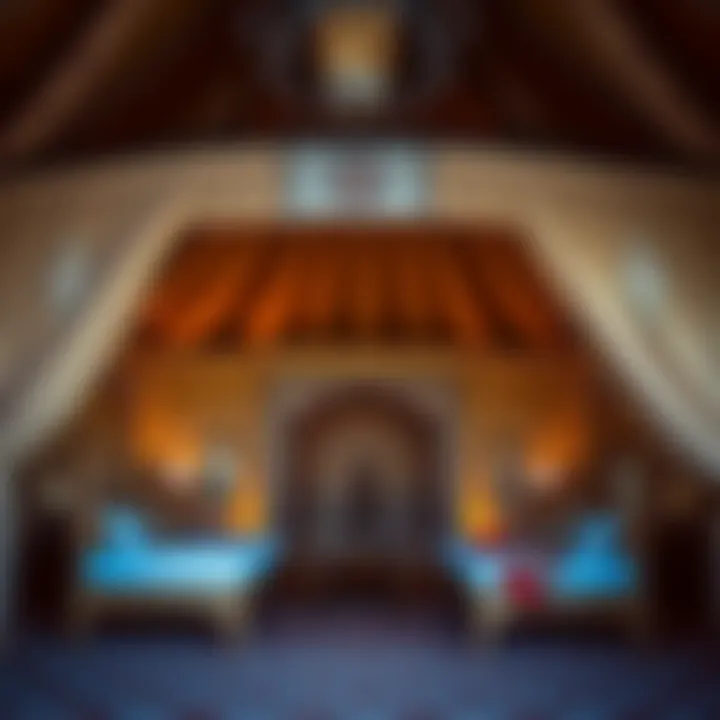 Craftsmanship of Tradition: Architectural Features of the Camp Intricate architectural details of a traditional Bedouin tent, highlighting craftsmanship and design.
