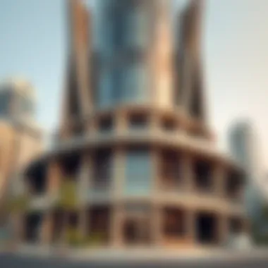 Architectural details of the Dubai Star Tower