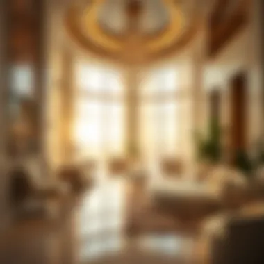 Luxurious interior design of the Dubai Star Tower