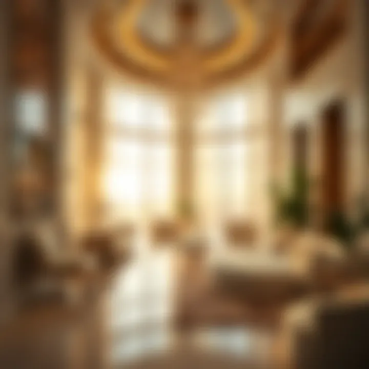 Luxurious interior design of the Dubai Star Tower