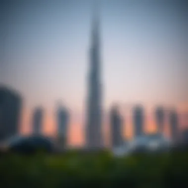 Burj Khalifa - A Modern Marvel Stunning skyline of Dubai with Burj Khalifa