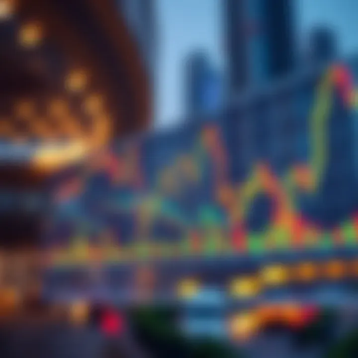 Market Dynamics: Understanding Dubai's Real Estate Trends Vibrant market trends displayed on a financial chart